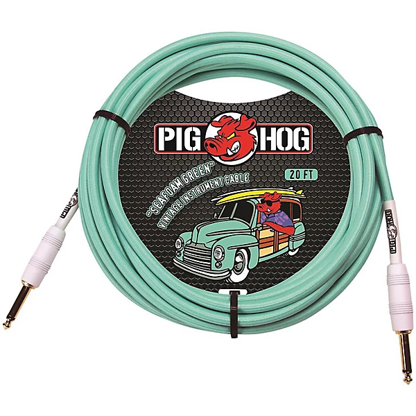 Instrument Cable 20 ft Seafoam Green