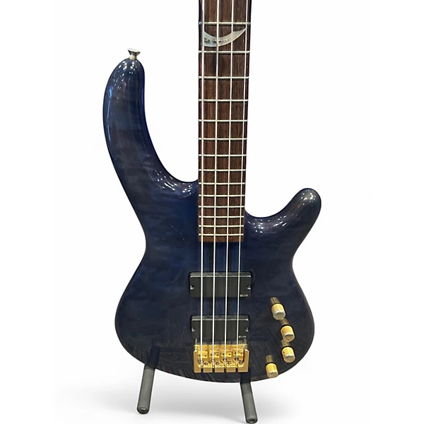 Dean Used Dean EUROPEAN CUSTOM SELECT BLUE Electric Bass Guitar.gc