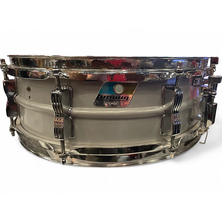 Vintage 1970s Ludwig 4.5X14 Acrolite Snare Silver Drum