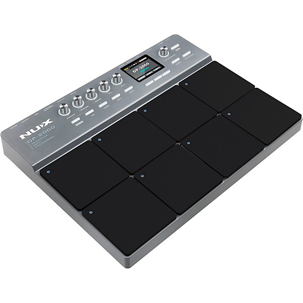 NUX DP 2000 Digital Percussion Pad with 8 Velocity Sensitive Pads, FX, and Bluetooth Black