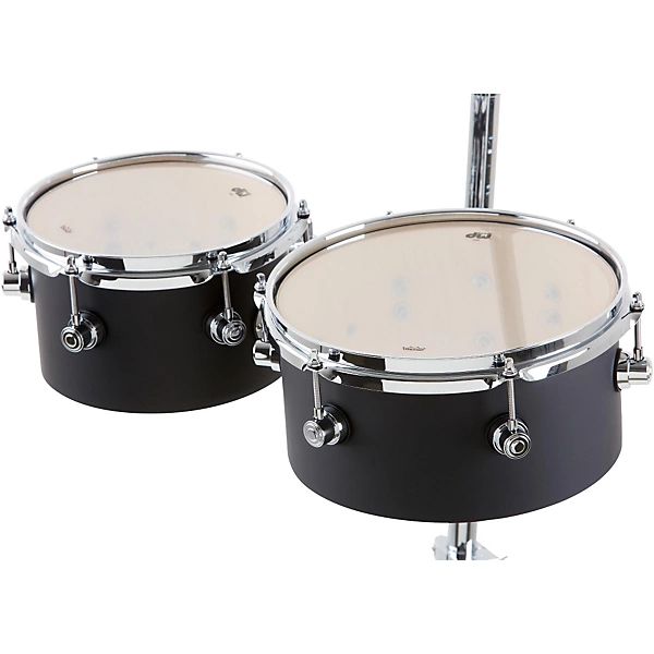 Design Series Concert Tom Set with Mount 8 10 Inch Black Satin