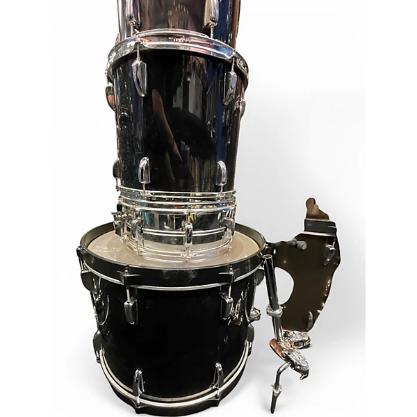 TAMA Used 2001 TAMA 5 Piece swingstar Black Drum Kit.gc