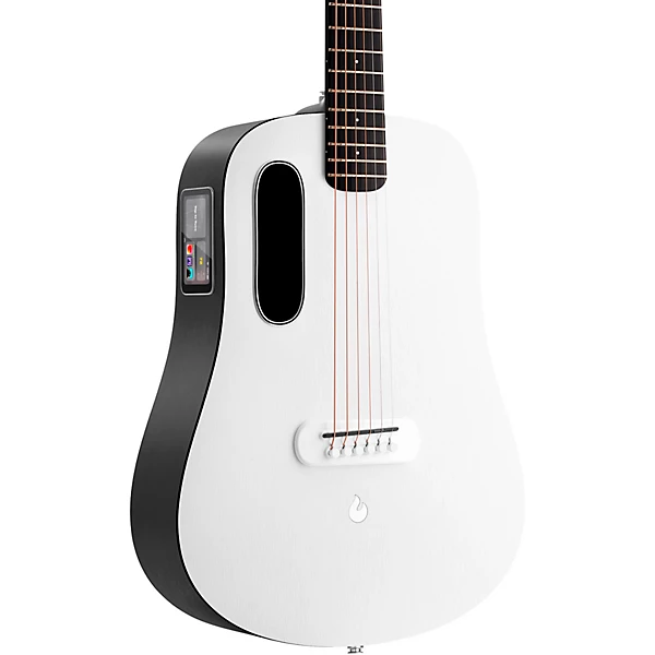 LAVA MUSIC ME PLAY 36 Acoustic Electric Guitar with Lite Bag Level 1 Nightfall Frost White M06305004001000.gc