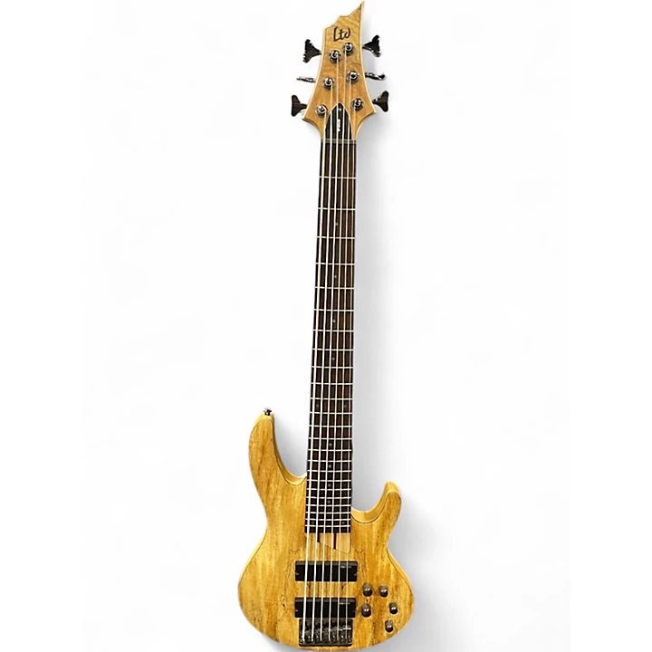 Used ESP LTD B206 6 String Natural Electric Bass Guitar