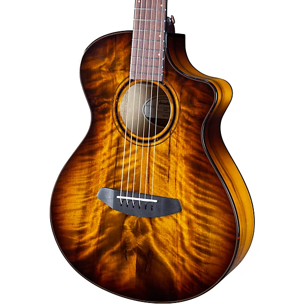 Breedlove Pursuit Exotic All Myrtlewood Companion Acoustic Electric Guitar Tiger's Eye