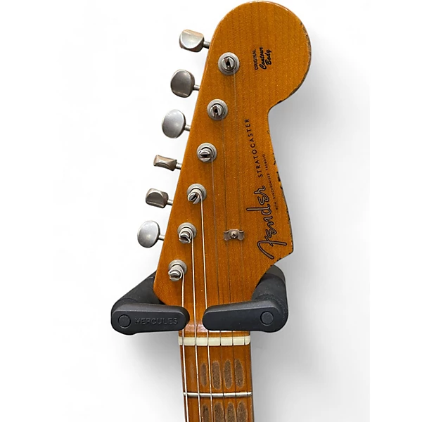 Used 2015 Fender 58 Roasted Stratocaster Relic 3 Tone Sunburst Solid Body Electric Guitar