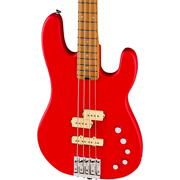 Charvel PM SD PJ IV MAH Bass Guitar Satin Ferrari Red