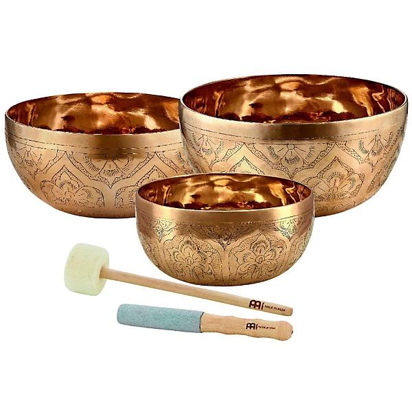 Special Engraved Singing Bowl Set 3 Pieces