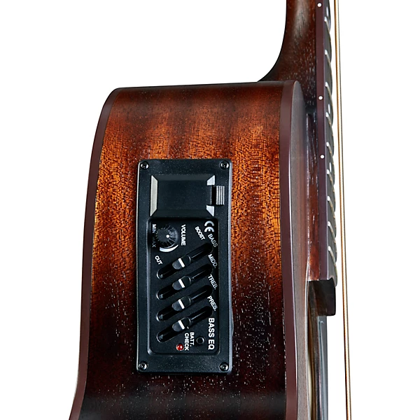 T239B CE BST Terra Acoustic Electric Bass Edge Burst
