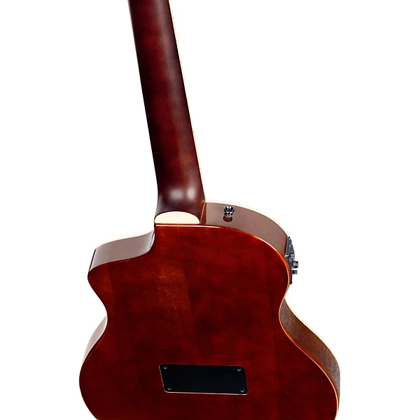 Ortega RTPDLX Acacia Nylon String Acoustic Electric Guitar Tobacco Burst