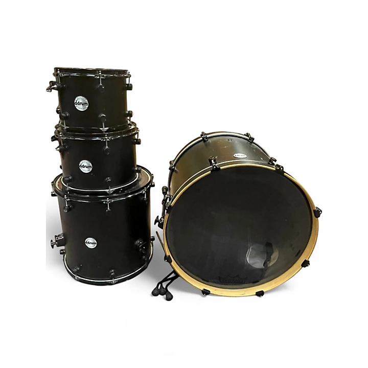 ddrum Used ddrum 4 Piece Reflex Black Drum Kit.gc