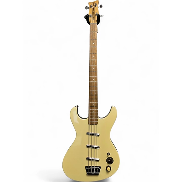 Used Danelectro Hodad 4 String WHITE VIOLET PEARL Electric Bass Guitar