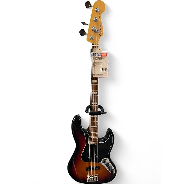 Used Fender American Elite Jazz Bass 3 Color Sunburst Electric Bass Guitar