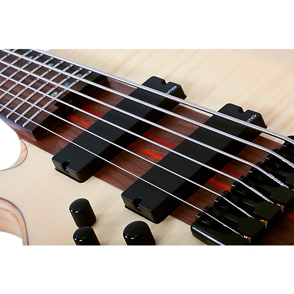 Schecter Guitar Research Charles Berthoud CB 6 Left Handed 6 String Electric Bass Natural Satin