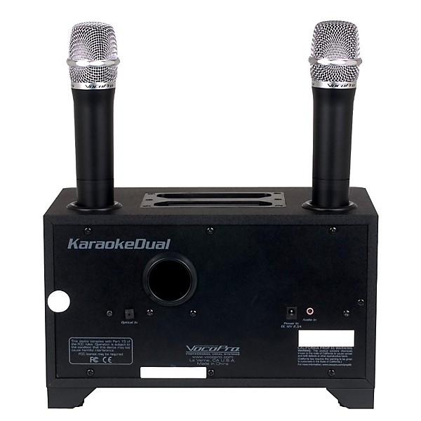 VocoPro KaraokeeDual All In One Karaoke Boom Box With Wireless Mics Level 2