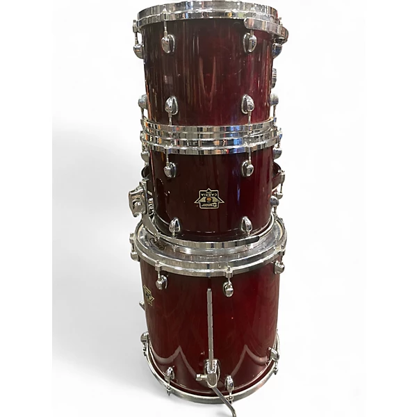 Premier Used Premier 5 Piece CABRIA XPK Trans Red Drum Kit.gc