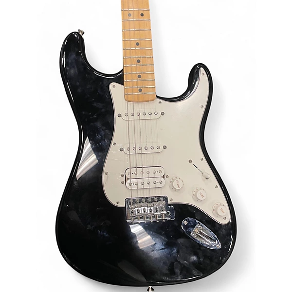 Fender Used Fender Standard Stratocaster HSS Black Solid Body Electric Guitar.gc