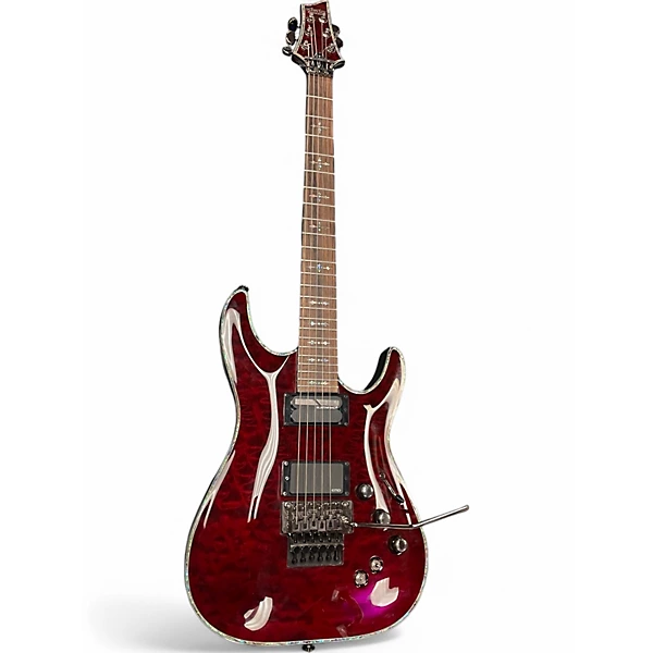 Schecter Guitar Research Used Schecter Guitar Research Hellraiser 006 Left Handed Crimson Burst Electric Guitar.gc