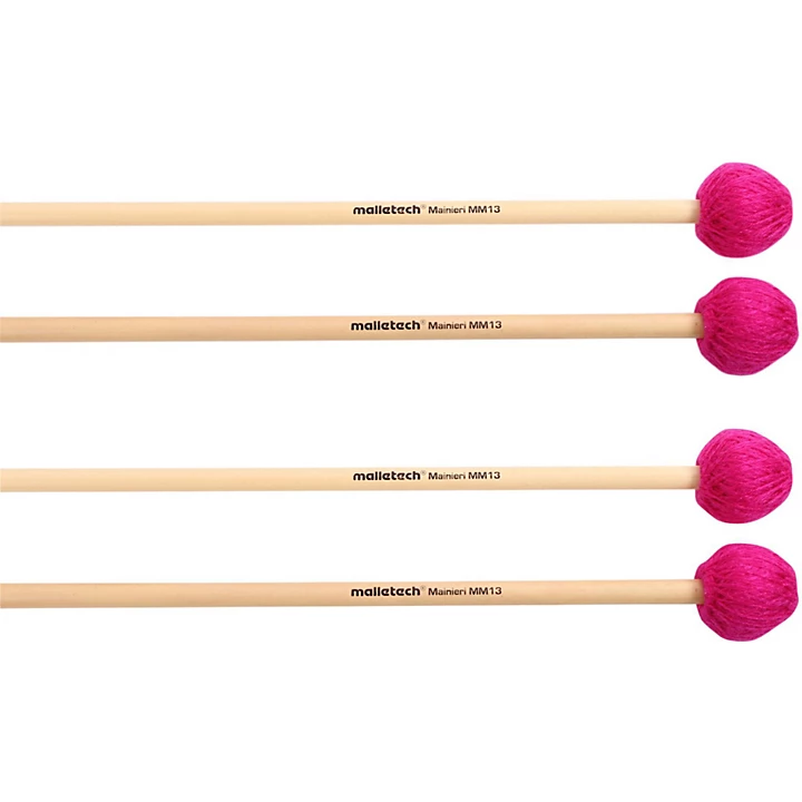 Mainieri Vibraphone Mallets Set of 4 2 Matched Pairs