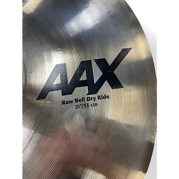 SABIAN Used SABIAN 21in AAX Raw Bell Dry Ride Cymbal