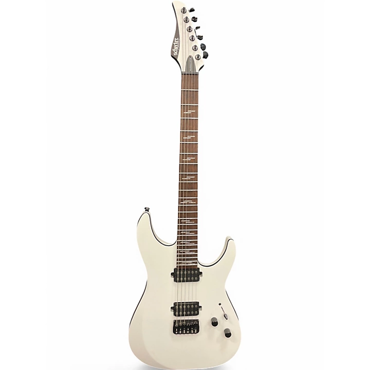 Schecter Guitar Research Used Schecter Guitar Research Reaper 6 Custom White Solid Body Electric Guitar