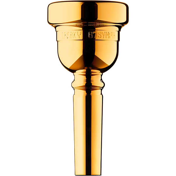 Alessi Symphony Signature Series Large Shank Trombone Mouthpiece in Gold 67