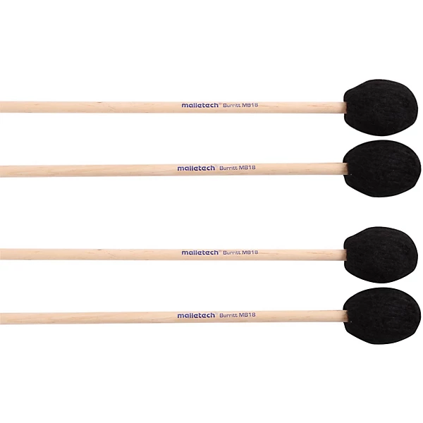 Burritt Marimba Mallets Set of 4 2 Matched Pairs
