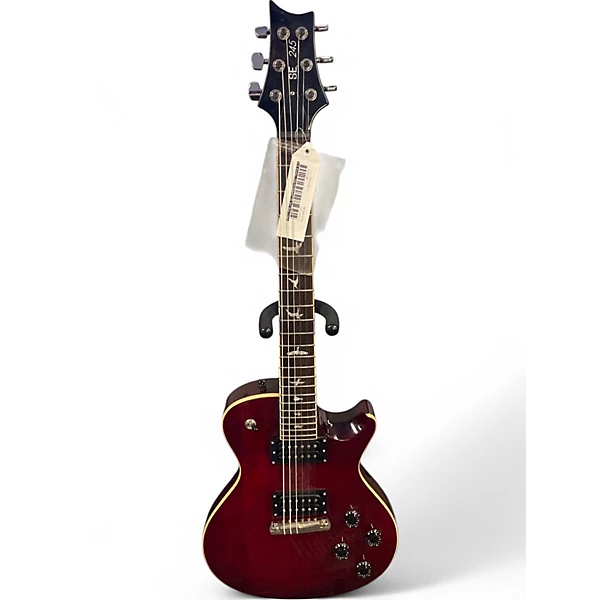 Used PRS 245 SE Crimson Red Trans Solid Body Electric Guitar