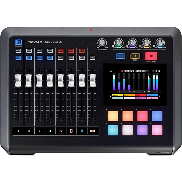 TASCAM Mixcast 4 Integrated Podcast Production Studio Level 1 L82620004000000.gc