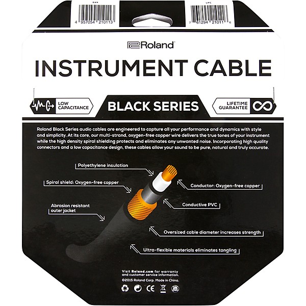 Black Series 1 4 Angled Straight Instrument Cable 10 ft Black