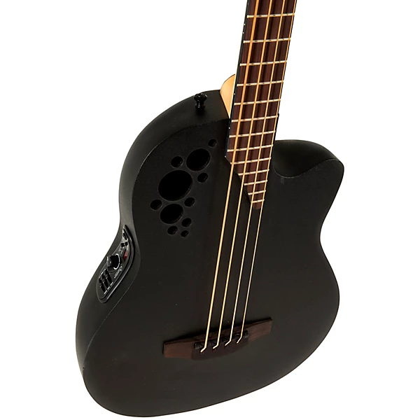 B778TX 5 G Pro Series Elite TX Mid Depth Acoustic Electric Bass Guitar Textured Black
