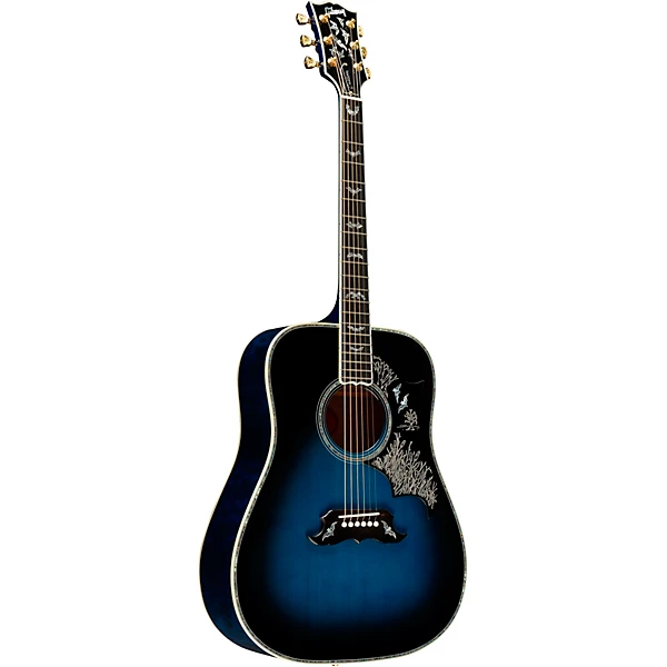 Bats in Flight Limited Edition Acoustic Electric Guitar Midnight Edge Burst