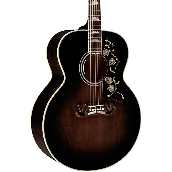 SJ 200 Standard 5A Flame Limited Edition Acoustic Electric Guitar Cobra Burst