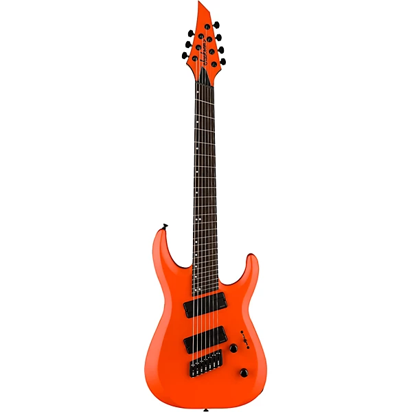 Jackson Pro Plus Dinky DK Modern HT7 MS 7 String Electric Guitar Satin Orange Crush