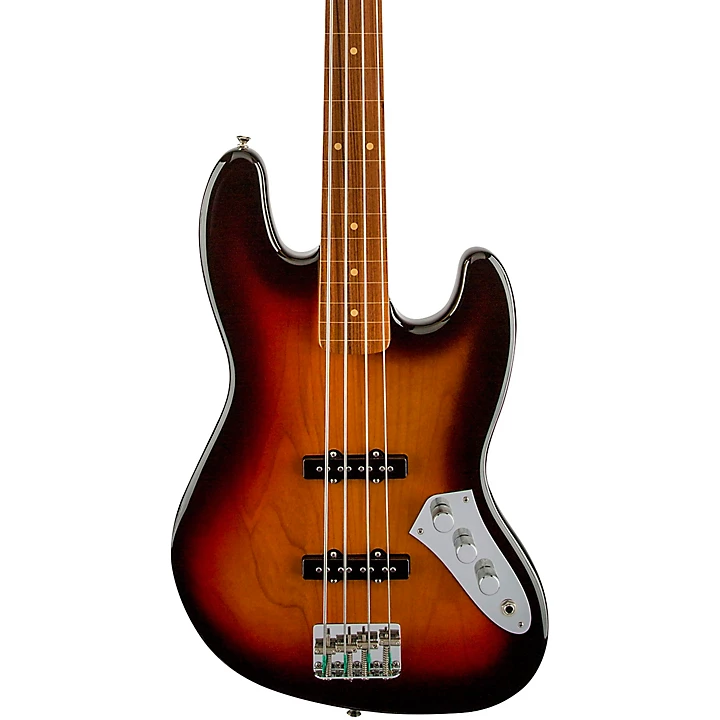 Jaco Pastorius Fretless Jazz Bass Guitar 3 Color Sunburst