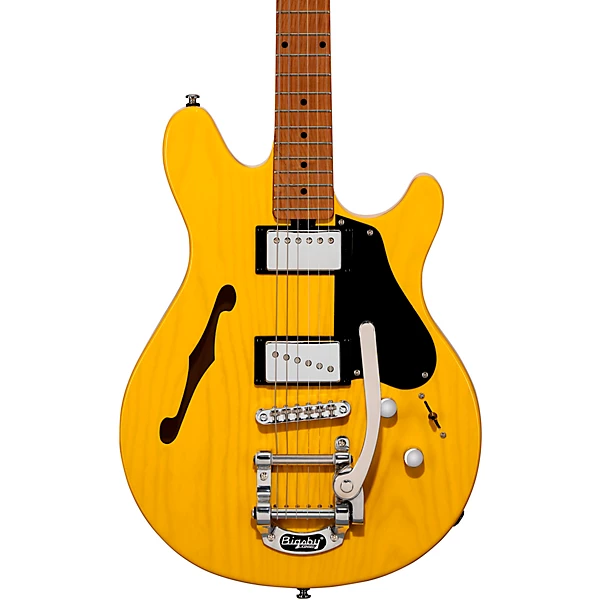 Valentine Chambered Bigsby Electric Guitar Butterscotch