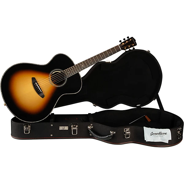 Breedlove Premier Adirondack Spruce Brazilian Rosewood Limited Edition Cutaway Concerto Acoustic Electric Guitar Tobacco Burst