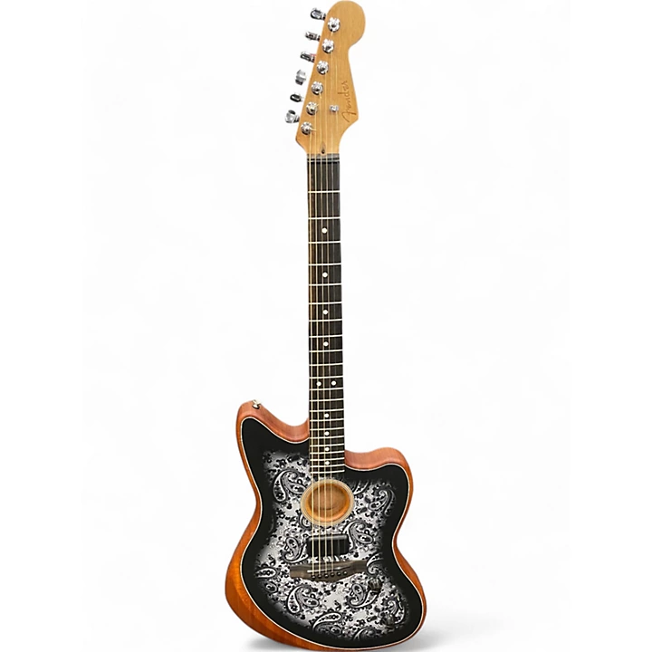 Fender Used Fender ACOUSTASONIC JAZZMASTER LIMITED EDITION BLACK PAISLEY Hollow Body Electric Guitar.gc