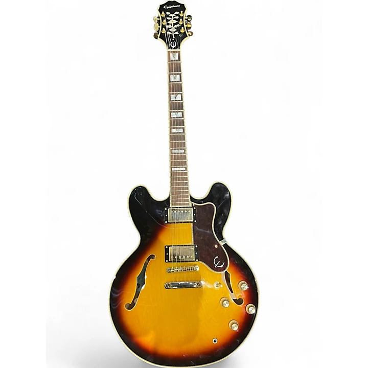 Epiphone Used Epiphone Sheraton II PRO Tobacco Sunburst Hollow Body Electric Guitar.gc