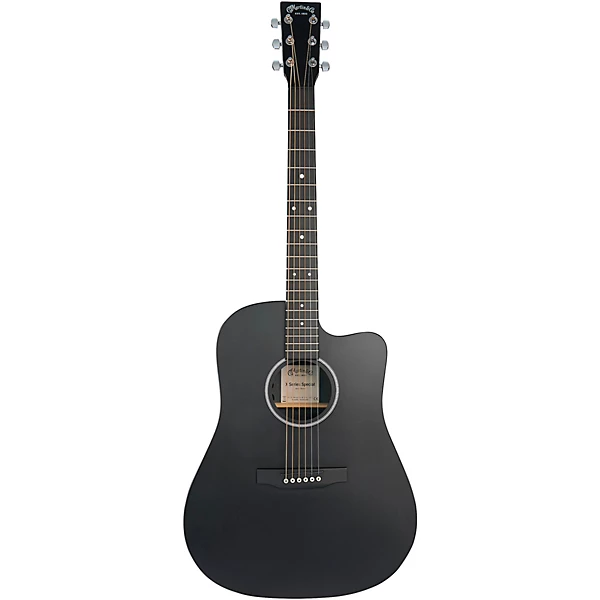 DC X1E Special X Series HPL Dreadnought Acoustic Electric Guitar Black