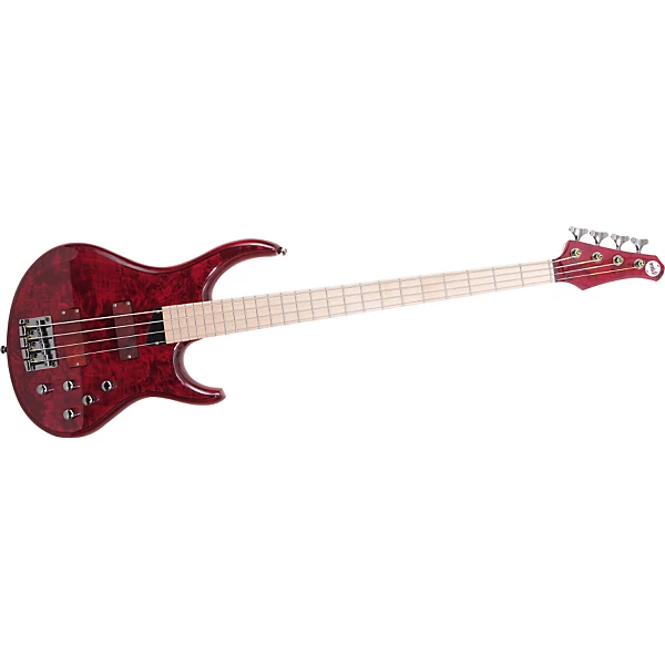 MTD Kingston KZ Electric Bass Guitar Transparent Cherry Maple