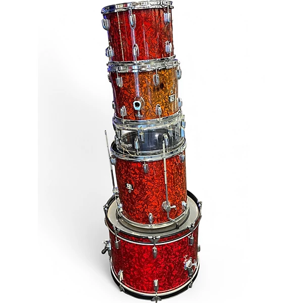 Cb Drums Used Cb Drums 5 Piece SP SERIES MARBLE RED Drum Kit.gc