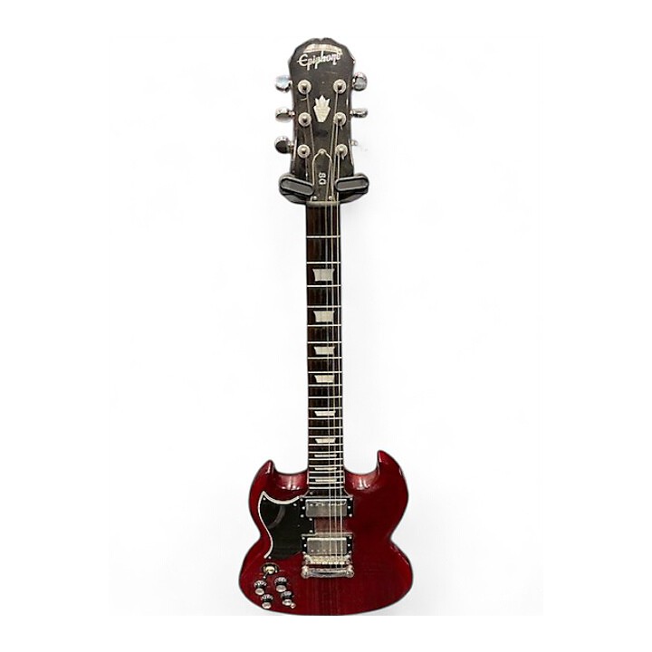 Epiphone Used Epiphone SG Pro Left Handed Cherry Solid Body Electric Guitar.gc