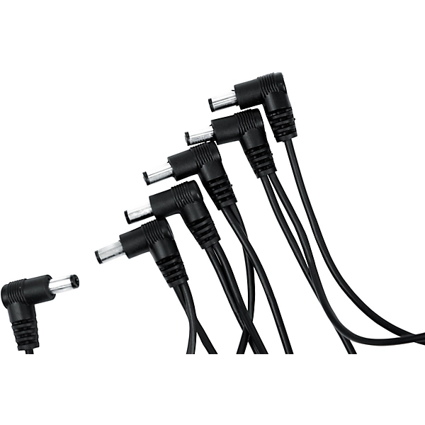 5 Output Daisy Chain Power Adapter Cable with Male Input Barrel Plug