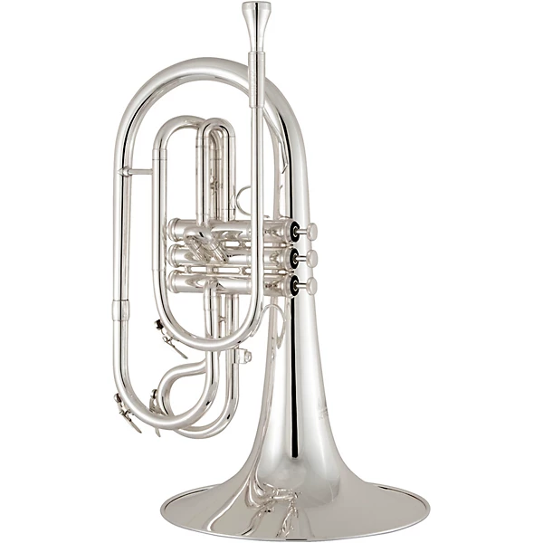 KMP411 Performance Series F Marching Mellophone Silver plated