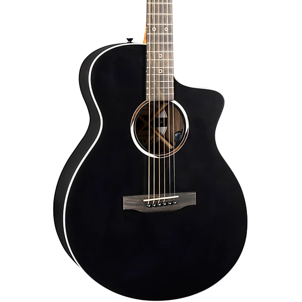 SCE Custom Road Series Ziricote Acoustic Electric Guitar Black