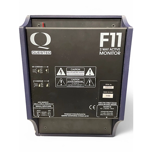 Sound Quest Used Sound Quest F11 Pair Powered Monitor.gc