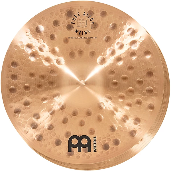 MEINL Pure Alloy Extra Hammered Hi Hat Pair 15 in.