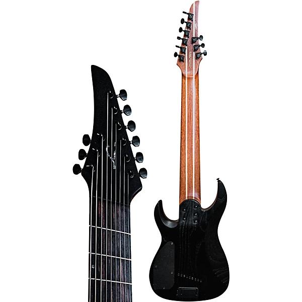 Ninja Performance Multi Scale 9 String Electric Guitar Satin Stealth Black