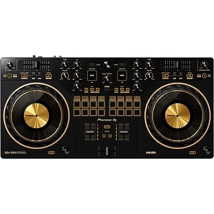 DDJ REV1 Serato Performance DJ Controller in Gold